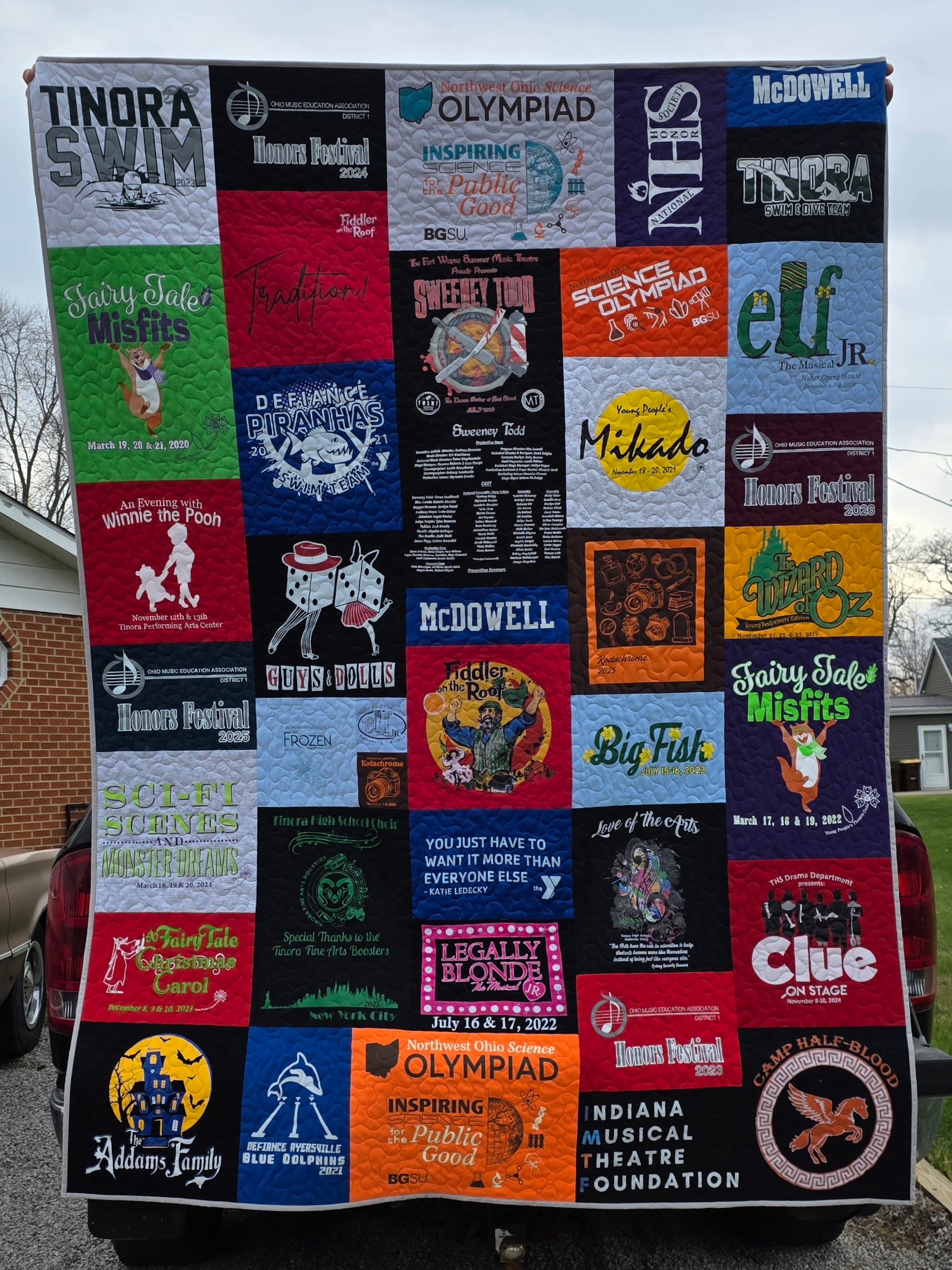 Custom Graduation T-shirt Quilts