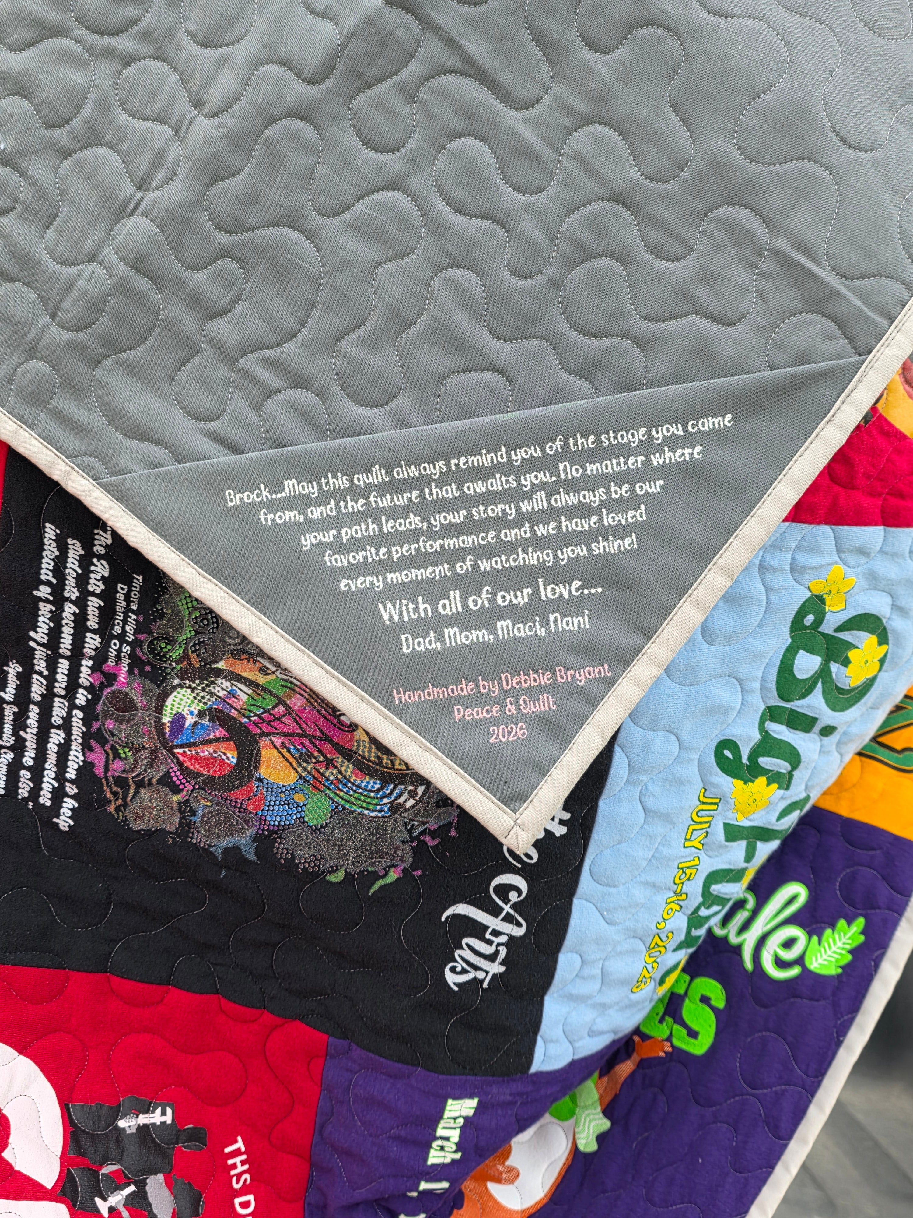 Custom Graduation T-shirt Quilts